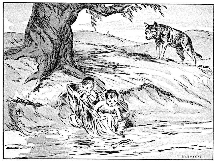 Tabula lupae puerōs invenientis picta